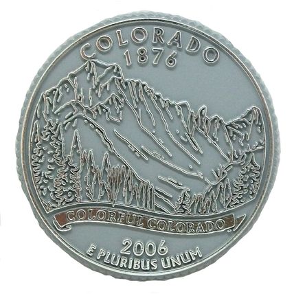 Colorado State Quarter Fridge Magnet