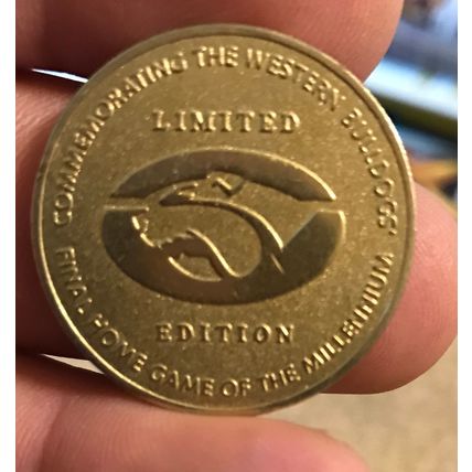 1999 Western Bulldogs Final Game of the Millennium Token