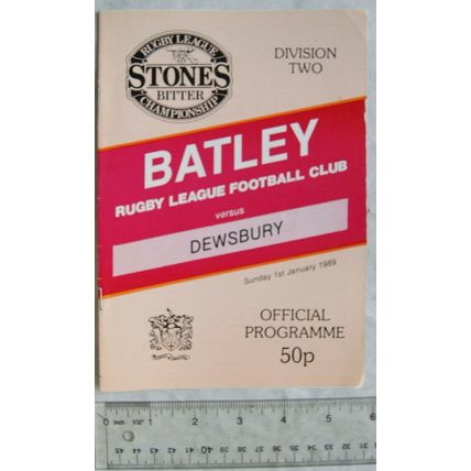 1989 programme Batley v. Dewsbury