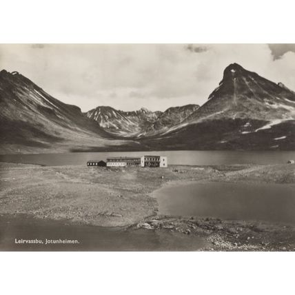 Leirvassbu Jotunheimen Mountain Lodge Hotel Norway Postcard