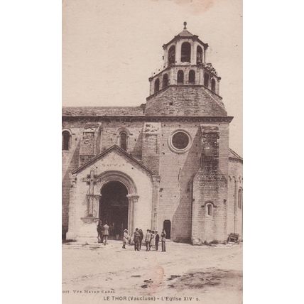 Notre Dame du Lac du Thor Eglise Church France French Antique Postcard