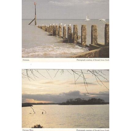 Hornsea Mere Yorkshire Moors Sunset 2 Postcard s