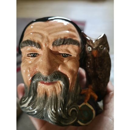 Vintage Royal Doulton Merlin D6536 character toby jug 10.5cm