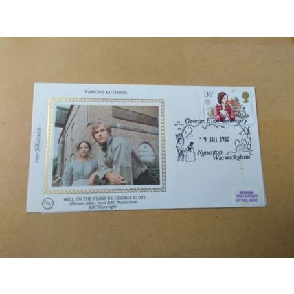 BENHAM SILK 1st Day Cover (1980) Famous Authors George Eliot