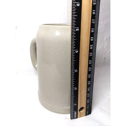 Budweiser HEAVY Ceramic/Porcelain Beer Mug - Shield Logo - Gerz/ Cermany .5 L