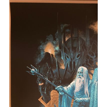 2018 LORD OF THE RINGS THE FELLOWSHIP SILK SCREEN MOVIE POSTER #/325 MONDO KELLY