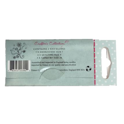 John James Crafters Collection Hand Sewing Needles Beading Quilting Knitters JJ4