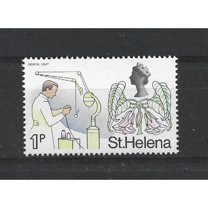 St Helena.SG262 1p St Helena Rosewood and Dental Unit.Unmounted Mint.Mar24