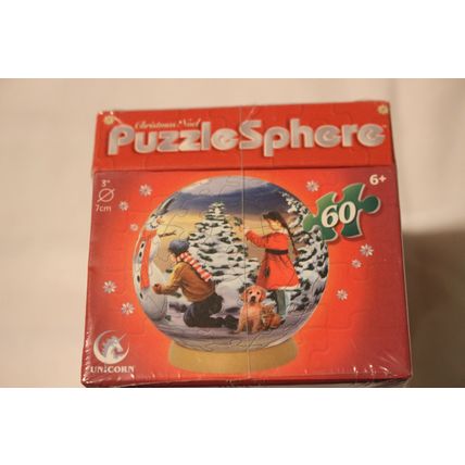 SNOWMAN 60 PIECE PUZZLE SPHERE SEALED SNOWMAN