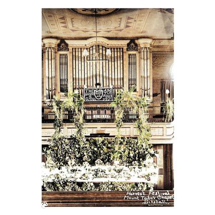 ptc8376 - Yorks' - Mount Tabor Chapel, Harvest Festival in Birstall - print 6x4