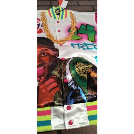 FRESH PRINCE Headgear Classics Streetwear White Jacket~Never Worn~ S L
