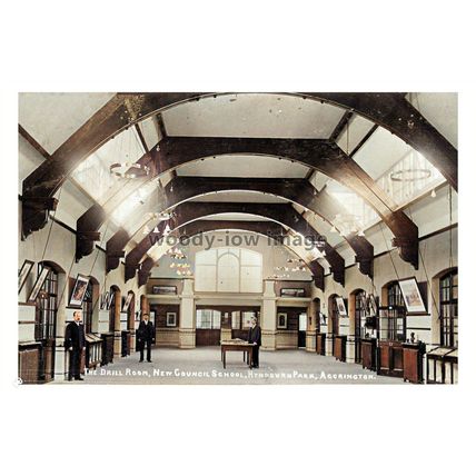 ptc4239 - Lancs. - Early Hyndburn Park New Council Sch. Accrington - print 6x4