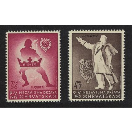 Croatia 'Ustascha' Youth Fund 2v 1942 MNH SG#72-73