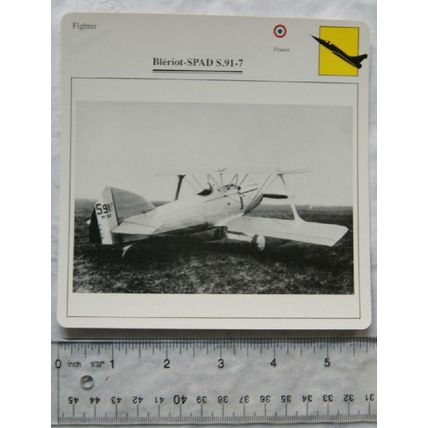 Bleriot-SPAD S.91-7 - France - Fighter - Collectors Club Card
