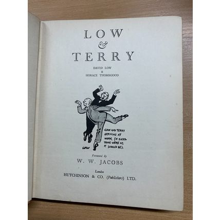 RARE* 1934 "LOW & TERRY" DAVID LOW & HORACE THOROGOOD ILLUSTRATED HB BOOK (P4)