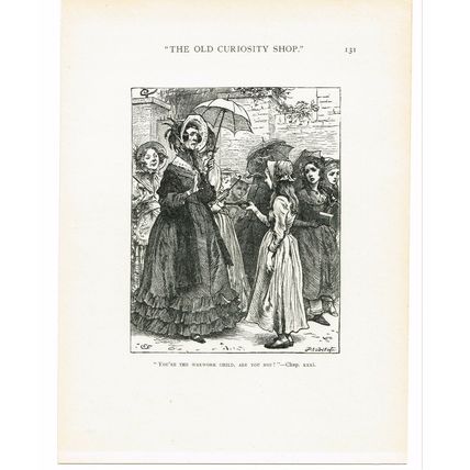 THE OLD CURIOSITY SHOP (5) BY CHARLES GREEN, BOOK ILLUSTRATION, 1912