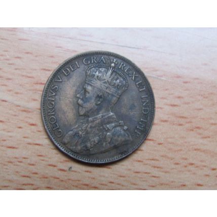 1915 King George v 1 Cent Canada Coin