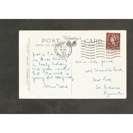 Postcard Sussex Hastings Multiview 1957