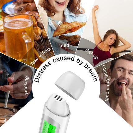 Oral Odor Tester, Portable Halitosis Detector Breath Analyzer One Click Charging
