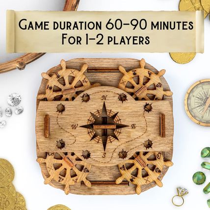 Idventure Cluebox - Davy Jones Locker - Escape Room Game - Puzzle Box - Gift Box