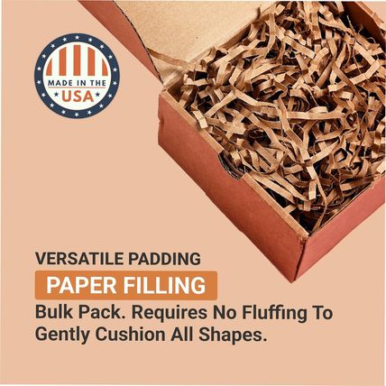 Aviditi Shipping & Packing Tissue Paper White, 10 Lb Case | Crinkle Cut Paper Sh
