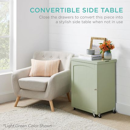 Best Choice Products Folding Sewing Table Multipurpose Craft Station & Side Desk