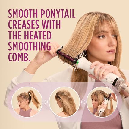 Shark HT202 Smoothstyle Heated Comb + Blow Dryer Brush, Dual Mode, for All Hair