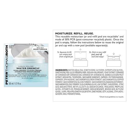 Peter Thomas Roth | Water Drench® Hyaluronic Cloud Cream | Hydrating Moisturizer