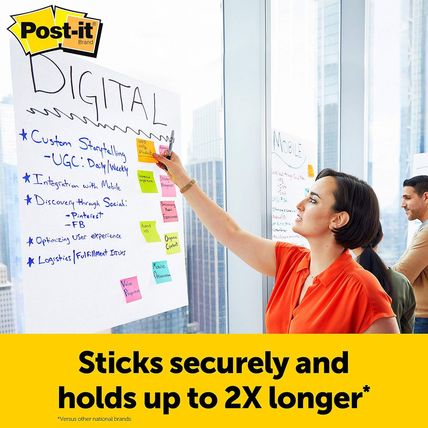 Post-It Super Sticky Portable Tabletop Easel Pad, Great for Virtual Teachers and