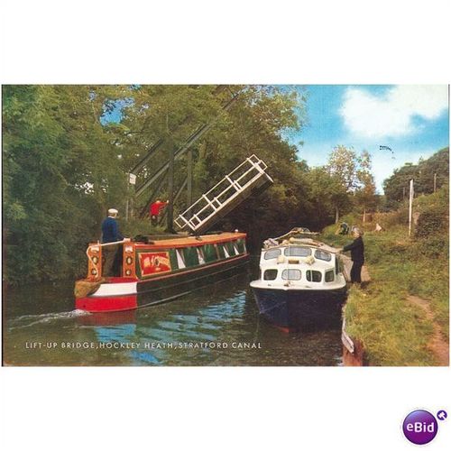 GB Postcard 1994 - Lift-up Bridge, Hockley Heath, Stratford Canal, Warwickshire