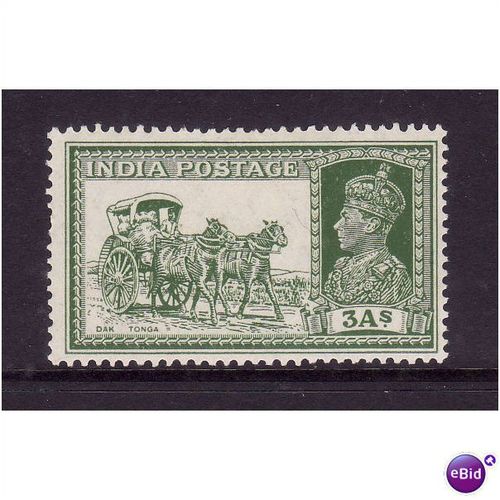 INDIA 1937 SG253 3a DAK TONGA M / MINT
