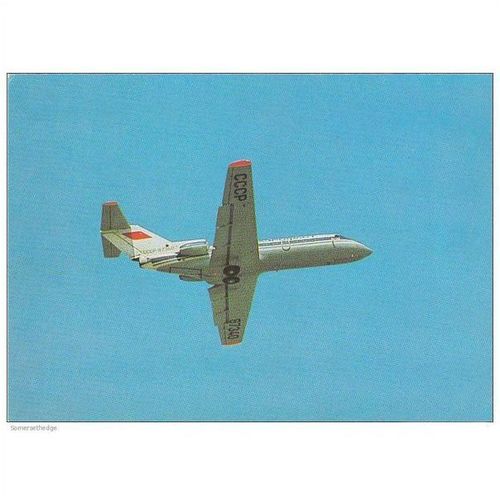 Aeroflot Yakovler Yak 40 Aircraft Postcard (A13462)