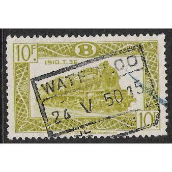Belgium Epm Mi 289 A: 10 Fr. yellow-olive Railway Parcel: Locomotive: T. 36.