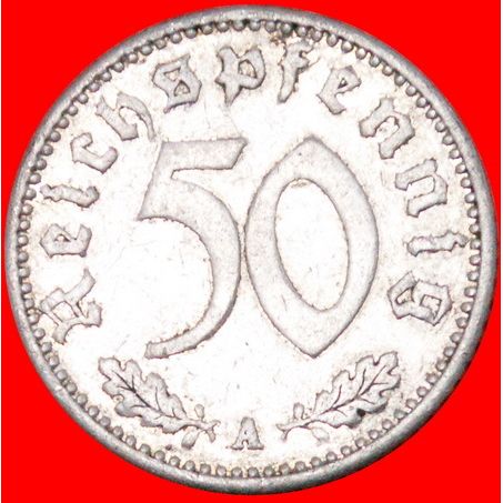 SWASTIKA: GERMANY ★ 50 PFENNIG 1940A! LOW START ★ NO RESERVE!