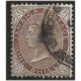 Jamaica 1897 SG24 1/- Brown Fine Used . ..