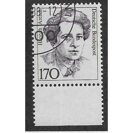 GER 1986 170pf 'FAMOUS WOMEN -HANNAH ARENDT' FINE USED (EBID69-430)