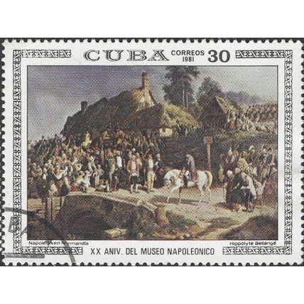 CUBA, FINE ART, Napoleon in Normandy, grey 1981, 30c