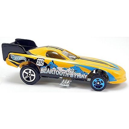 Hot Wheels - Firebird Funny Car: '14 HW Road Trippin' #25/32 *Yellow / Walmart*