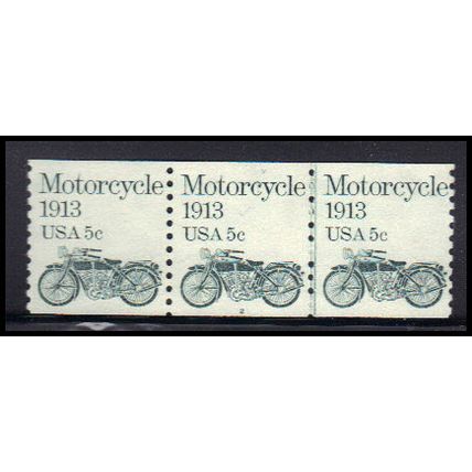 1899 5c Motorcycle Fine MNH Dry Gum PNC 2/3 KA9331