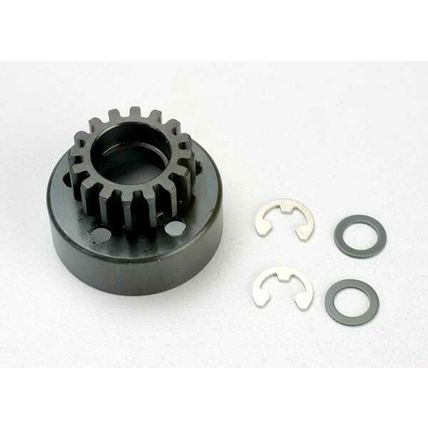 TRA5216 TRAXXAS Clutch bell (16-tooth)/5x8x0.5mm fiber washer (2)/ 5mm e-clip (r