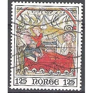 Norge 1975 Michel 716 O Cote (2013) 0.30 Euro Noël Naissance de Christ