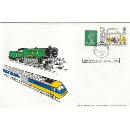 GB 1981 Shrewsbury-York T.P.O. Cover unaddressed special cancel VGC