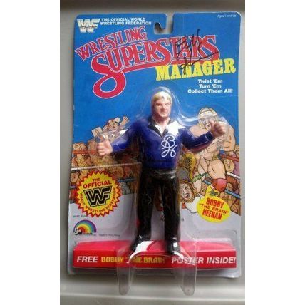 wwf ljn wrestling superstars autographed bobby "the brain" heenan figure