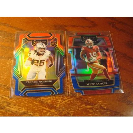 2021, Panini, Select, 7-Cards, Die Cut, Prizms, w/Rc's, DEEBO SAMUEL/YOUNG ++