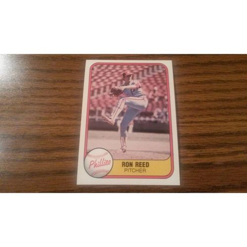 1981 Fleer Card # 011 Ron Reed Excellent-Mint (6) Philadelphia Phillies