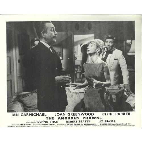 THE AMOROUS PRAWN Ian Carmichael, Joan Greenwood 1962 F-O-H Stills Set (8)