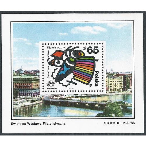 Mi Block 100 (**): International Stamp Exhibition STOCKHOLMIA '86, Stockholm