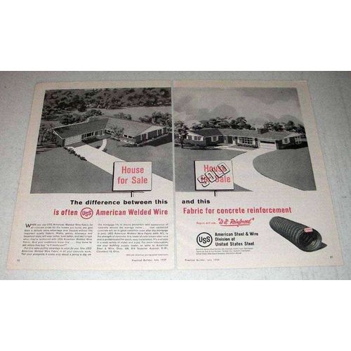 1959 United States Steel American Welded Wire Ad