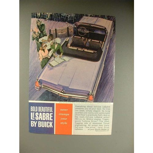 1963 Buick LeSabre Car Ad - Bold Beautiful