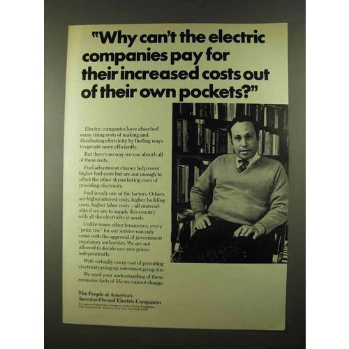 1974 America's Invester-Owned Electric Companies Ad